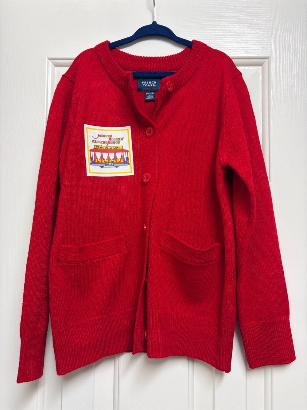 French Toast Kids Red Cardigan Sweater Jacket Mr. Rogers Pittsburgh